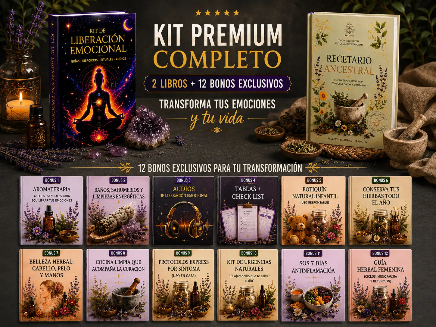 Kit Liberacion Emocional+Recetario Ancestral